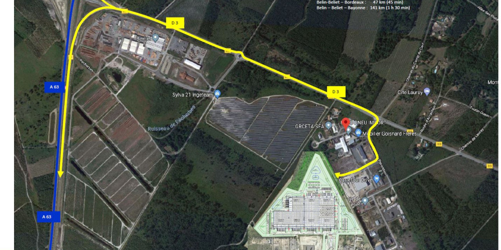 local industriel à BELIN BELIET (33830)