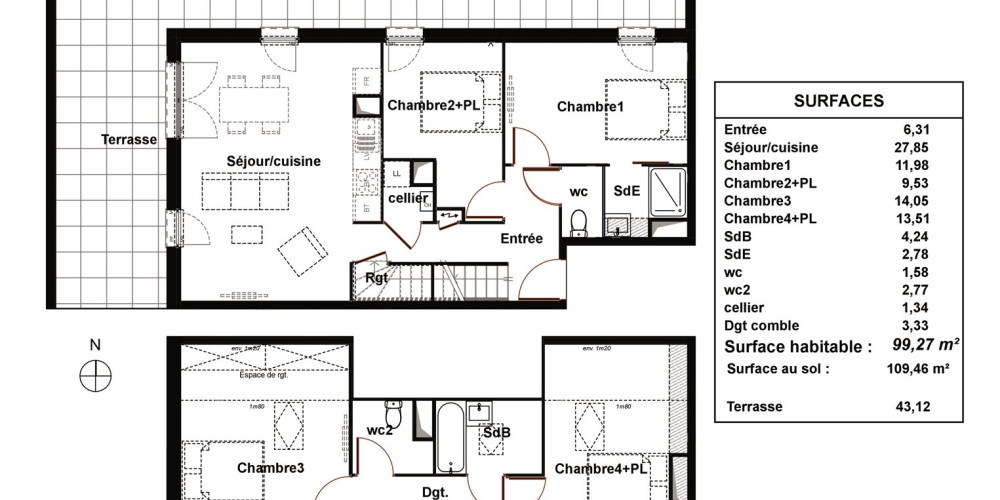 appartement à BLANQUEFORT (33290)