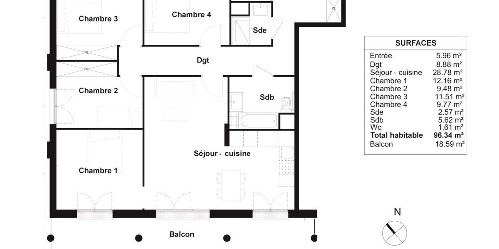 appartement à BORDEAUX (33000)