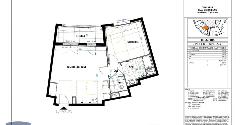appartement à BORDEAUX (33800)