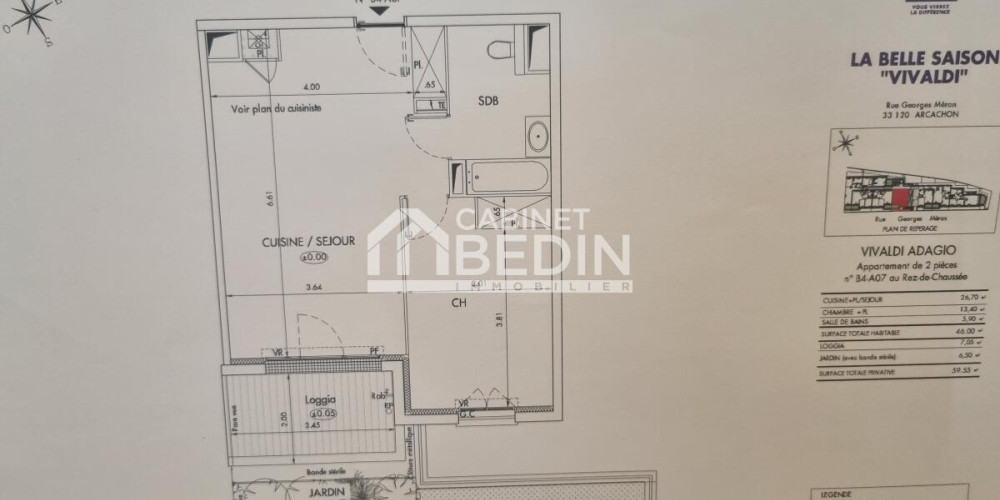 appartement à ARCACHON (33120)