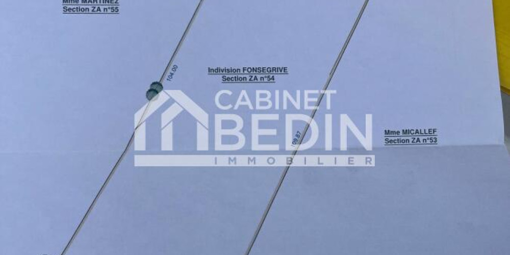 terrain à BRANNE (33420)