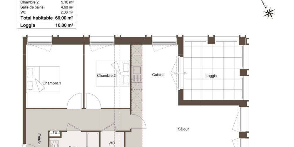 appartement à BORDEAUX (33000)