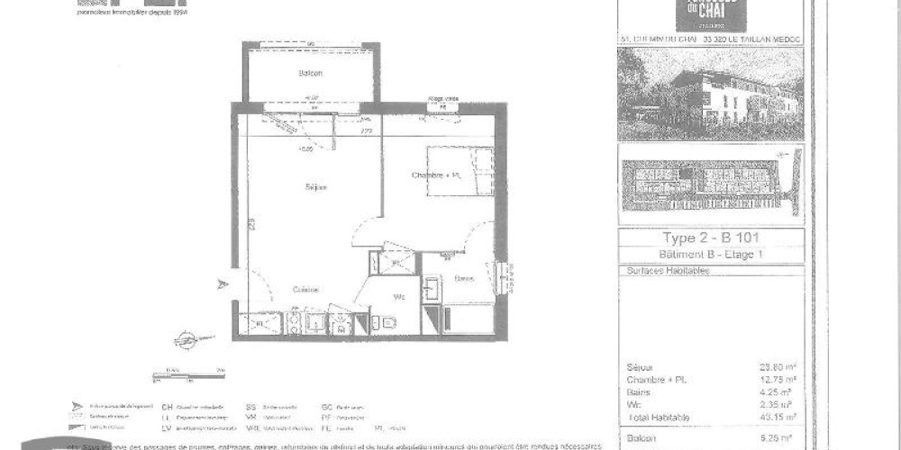 appartement à LE TAILLAN MEDOC (33320)