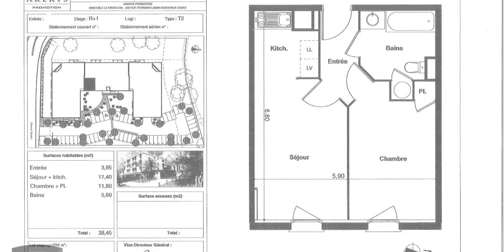 appartement à VILLENAVE D ORNON (33140)