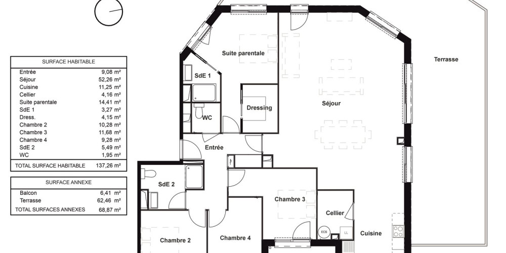 appartement à MERIGNAC (33700)
