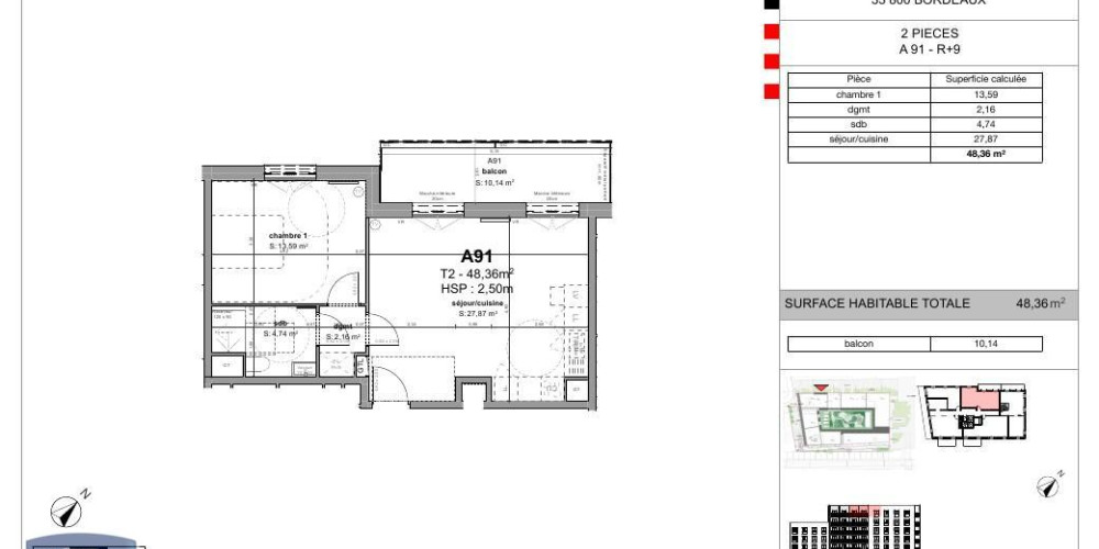 appartement à BORDEAUX (33000)