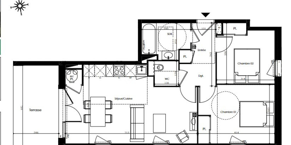 appartement à GUJAN MESTRAS (33470)