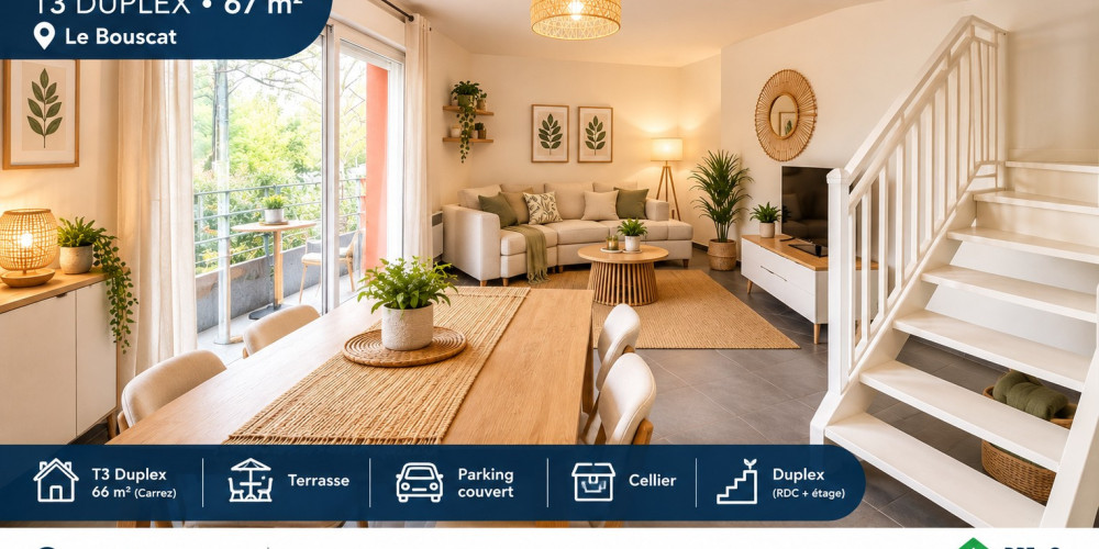 appartement à LE BOUSCAT (33110)