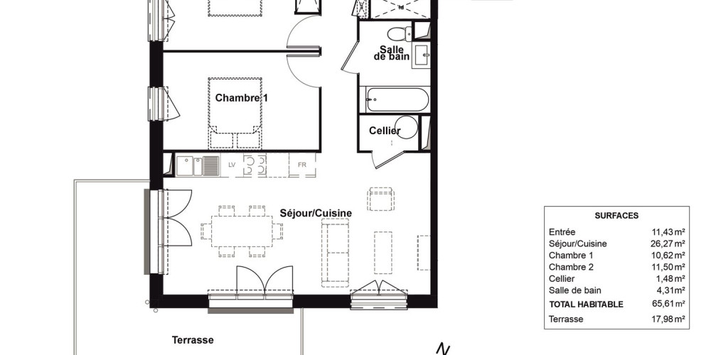 appartement à BLANQUEFORT (33290)