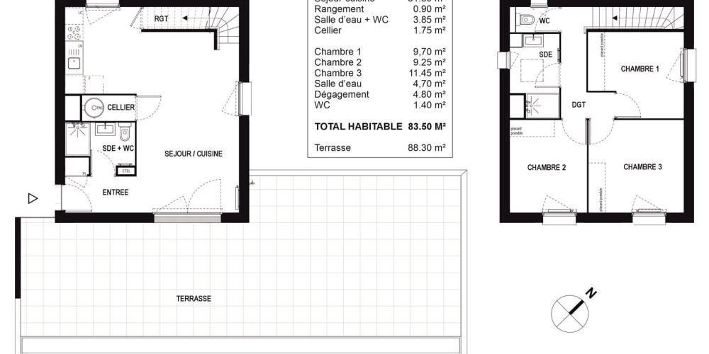 appartement à EYSINES (33320)