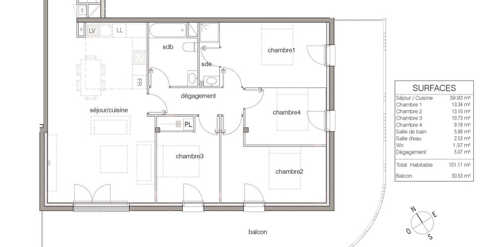 appartement à LE BOUSCAT (33110)