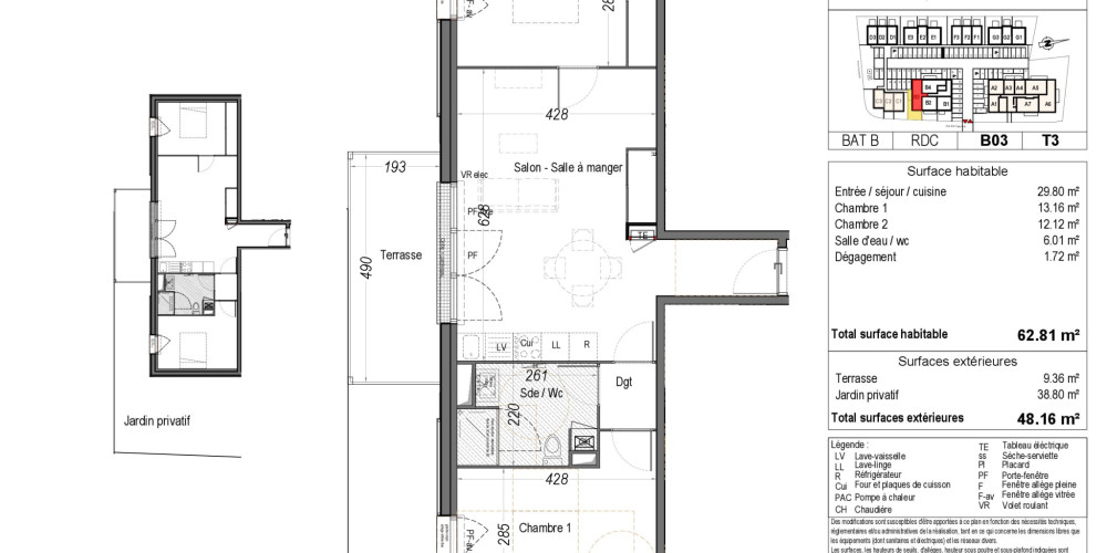 appartement à LE TEICH (33470)
