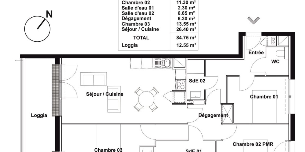appartement à BORDEAUX (33300)
