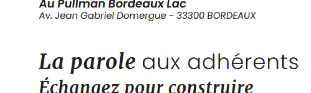 JOURNEE DES ADHERENTS D'AQUITAINE