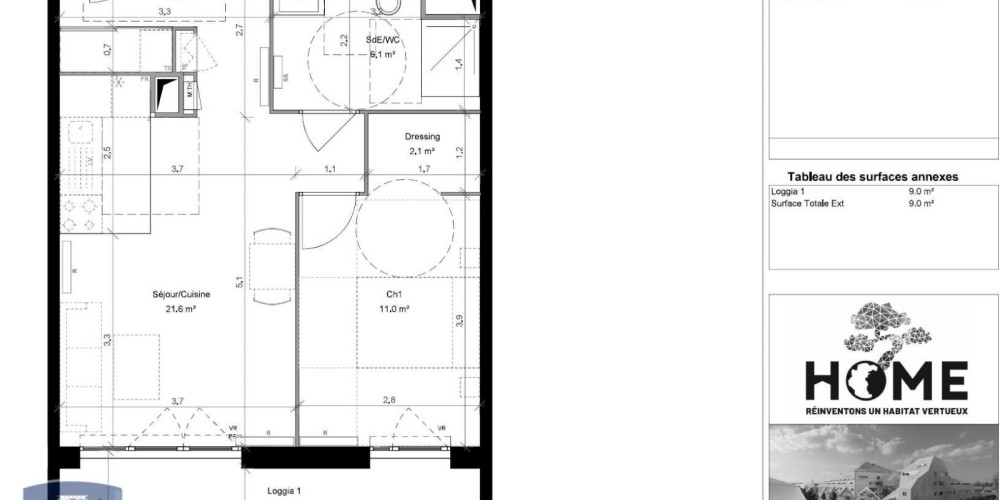 appartement à BORDEAUX (33100)