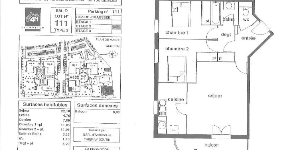 appartement à BEGLES (33130)