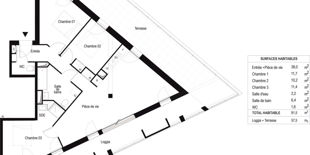 appartement à BORDEAUX (33300)