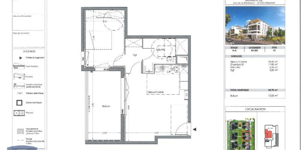 appartement à LORMONT (33310)
