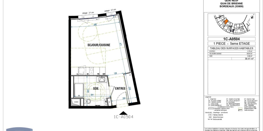 appartement à BORDEAUX (33800)